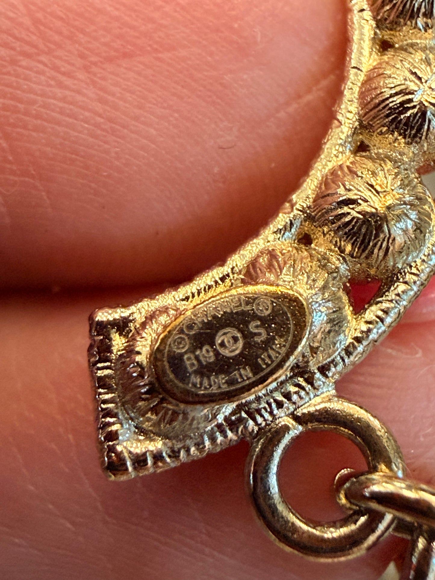 Chanel Strass “CHA-NEL” drop earrings