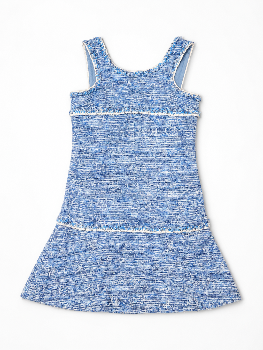 Chanel blue fantasy tweed fr 34
