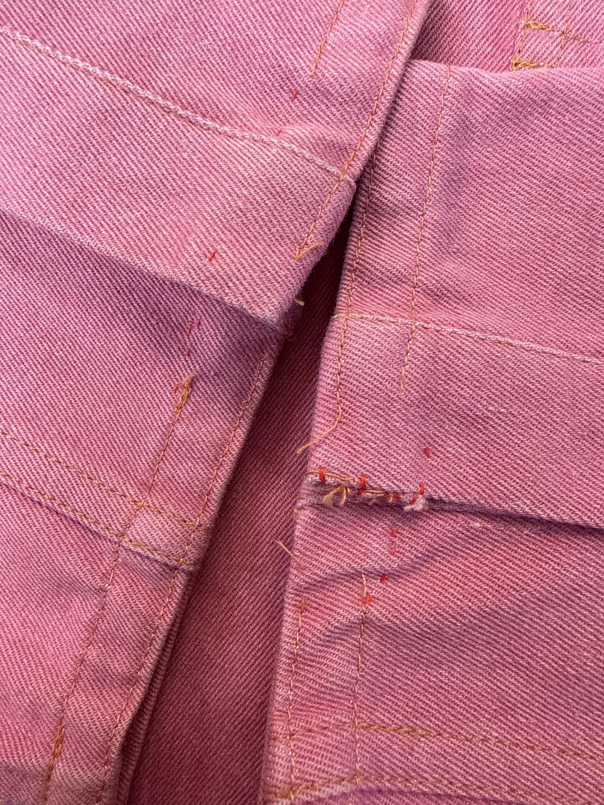 vintage Chanel pink denim oversized button-down shirt from their 1999 Spring/Summer collection