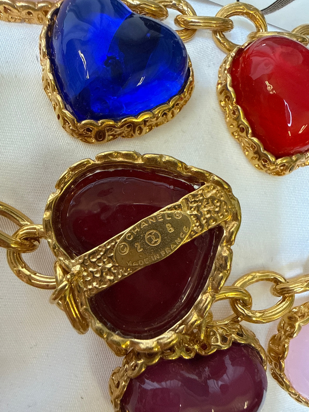 Chanel Rare Vintage Gripoix Love Heart Charm Necklace