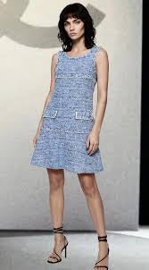 Chanel blue fantasy tweed fr 34