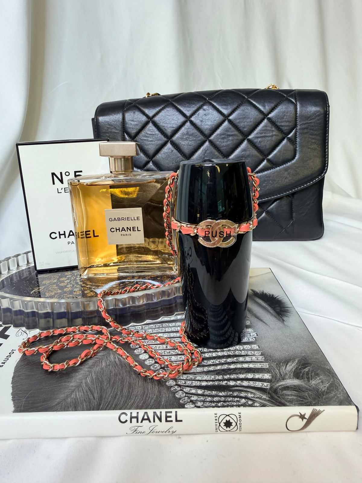 Chanel Lipstick Purse Case necklace
