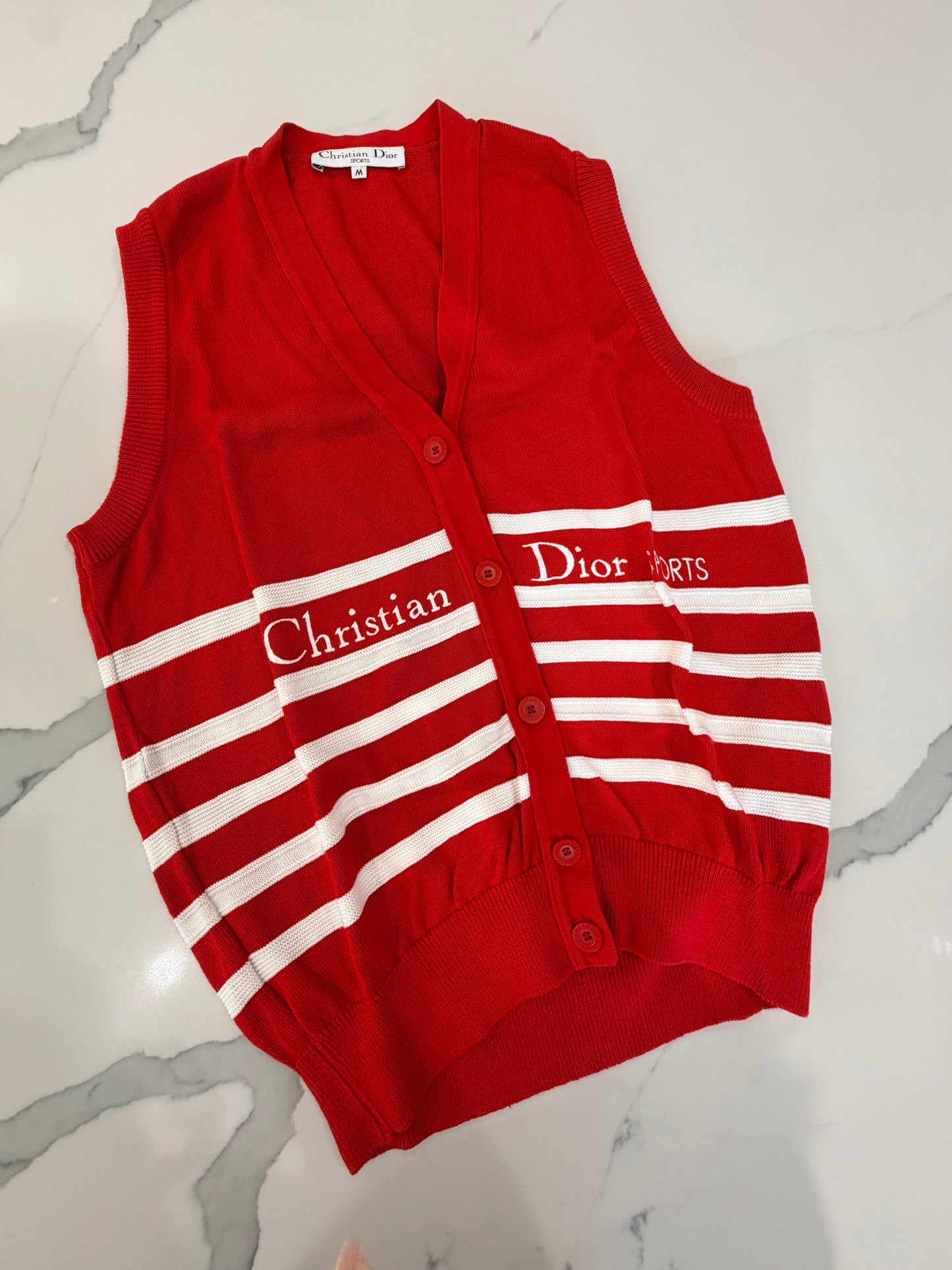 Christian Dior red vest size M