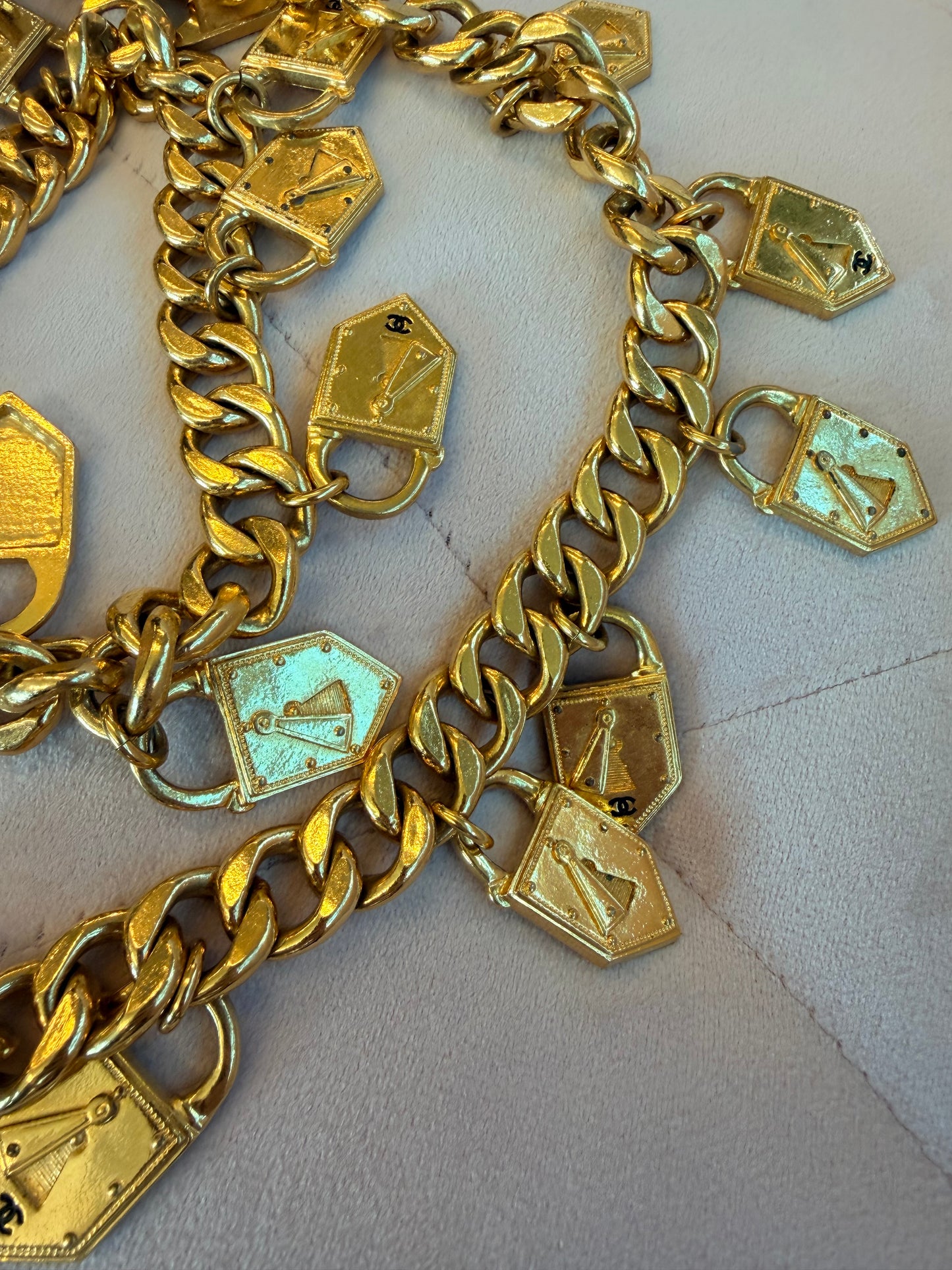 Chanel lock belt from collection 26 34” length