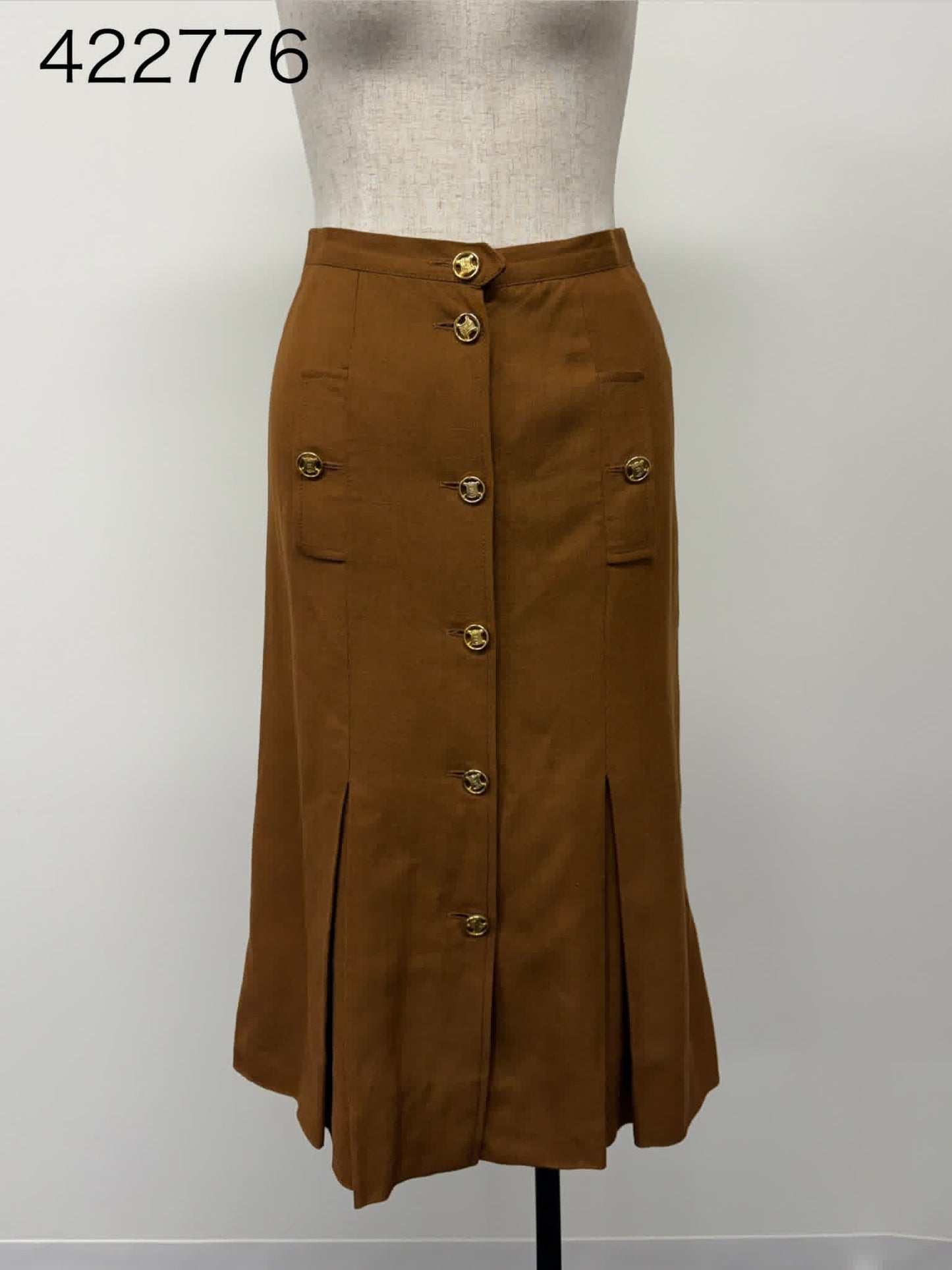 Midi Celine Brown Skirt fr 38