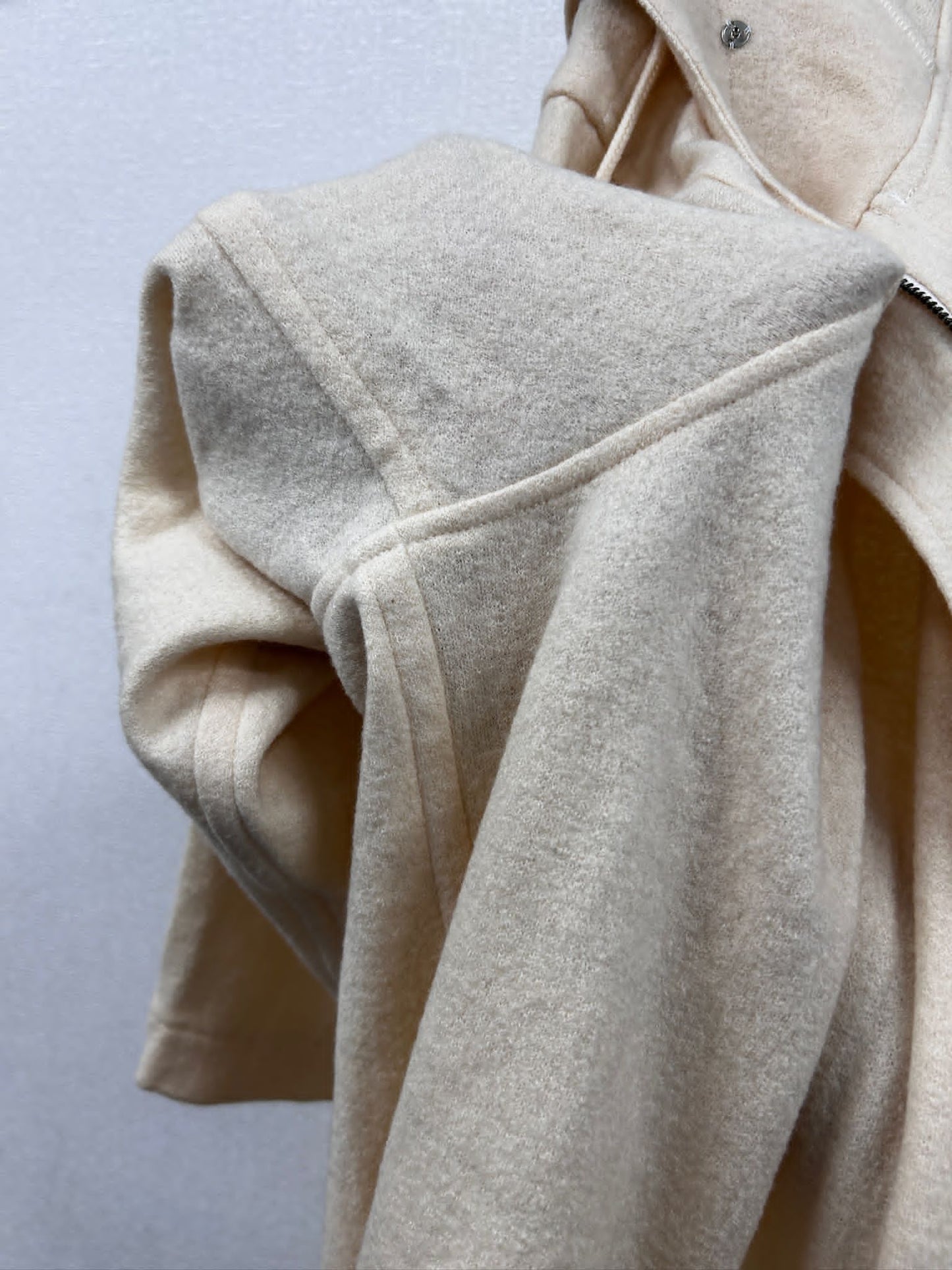 YSL Beige Logo Button hoodie jacket size L
