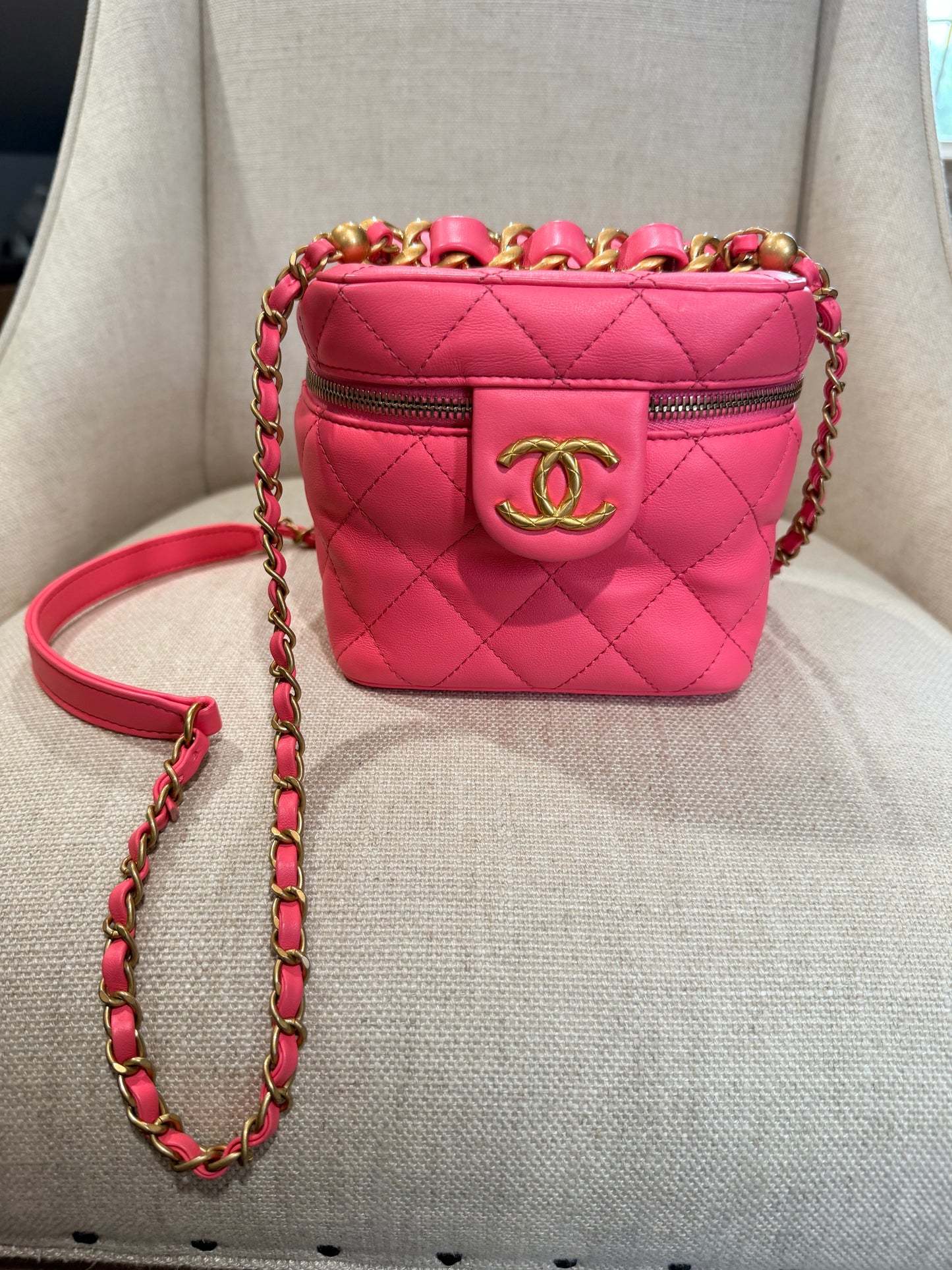 Chanel Pink Vanity with mirror