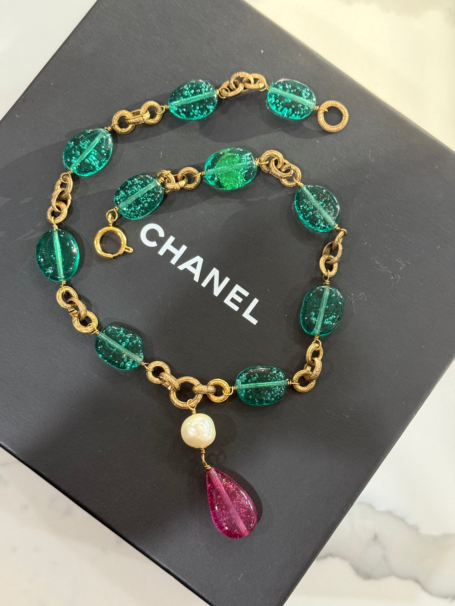 Chanel 1985 rare Gripoix Necklace