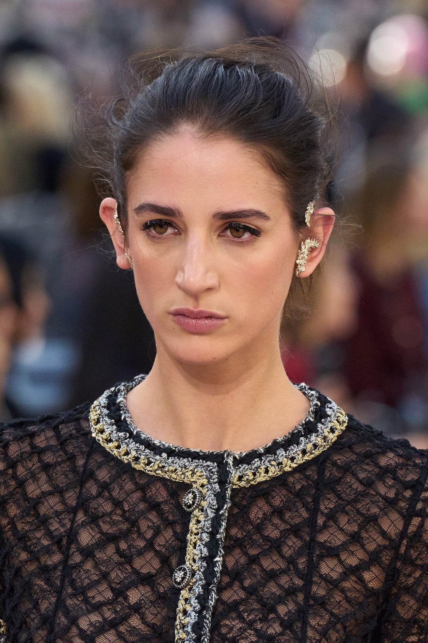 CHANEL 25S RUNWAY FEATHER EAR CUFF