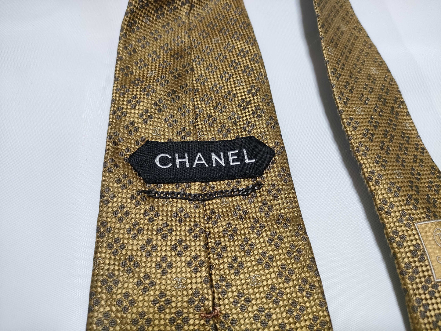 Chanel Gold Necktie