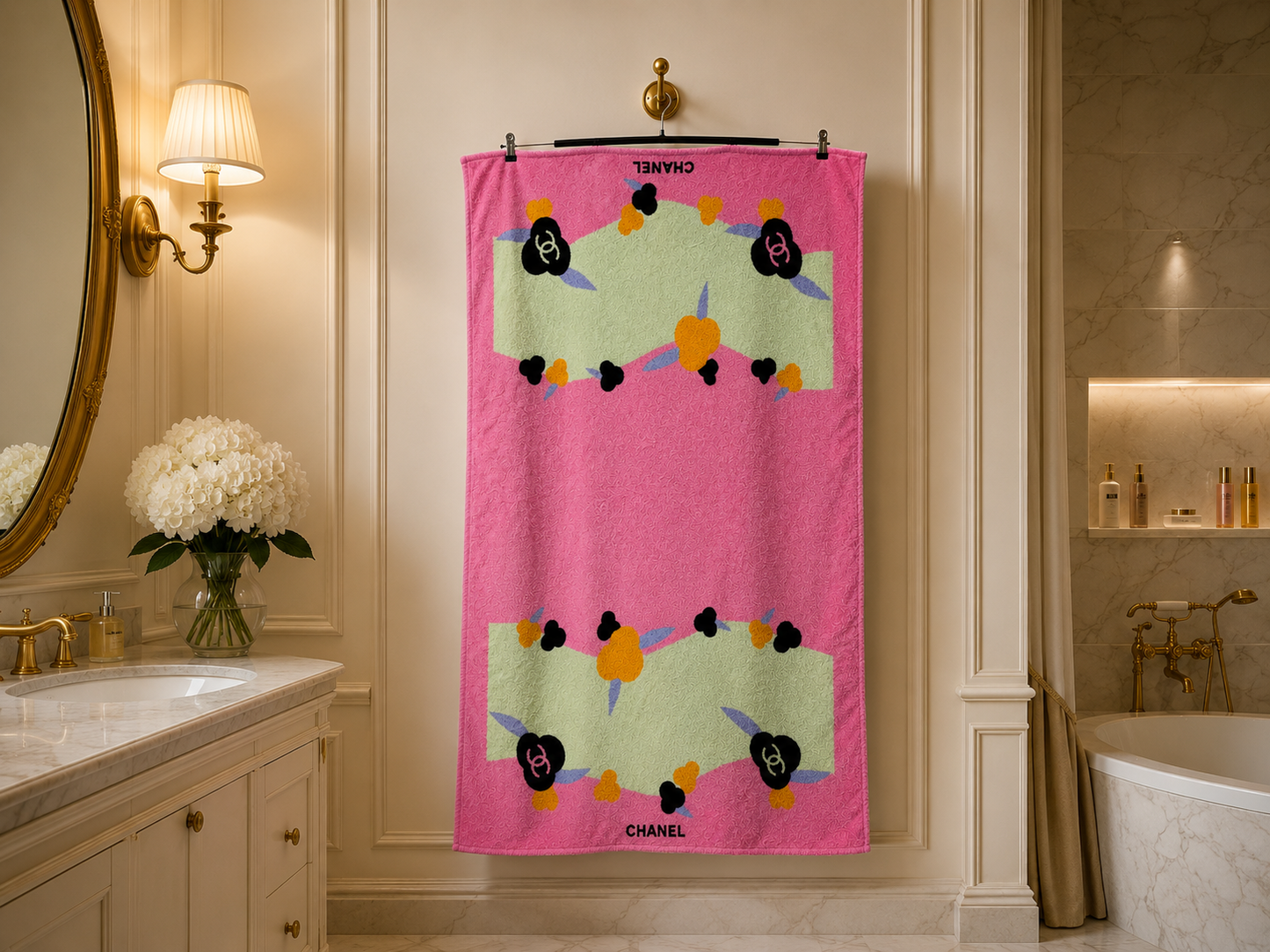 Chanel Pink Towel
