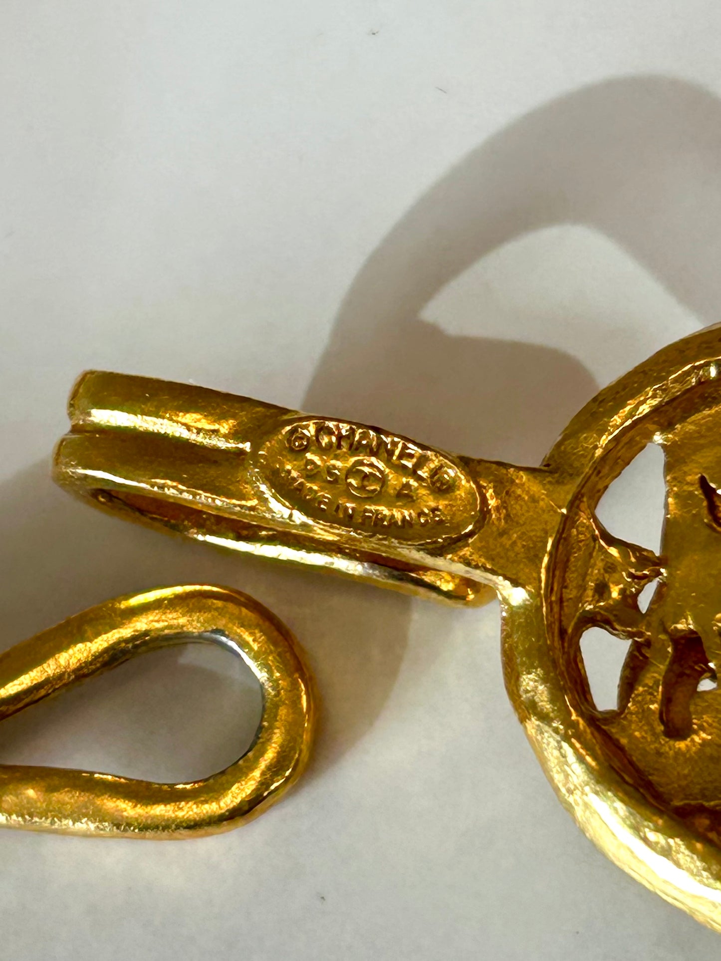 Chanel 24k gold plated necklace / Belt 35" from 95A