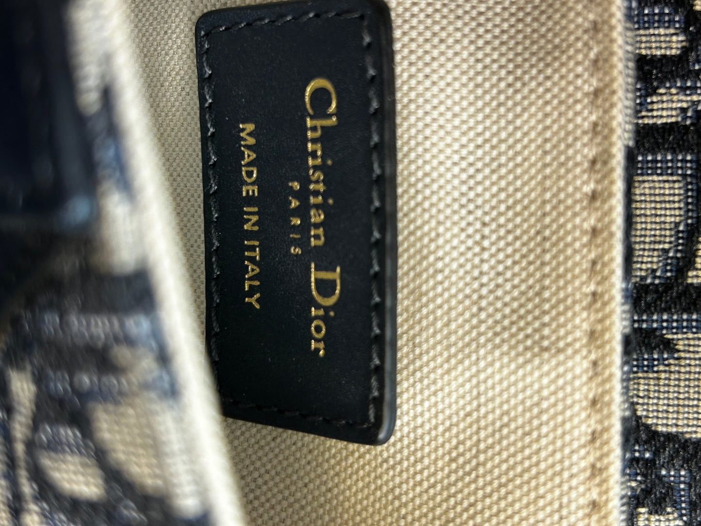 Mini Dior Saddle Bag Oblique Jacquard Black Gold Hardware