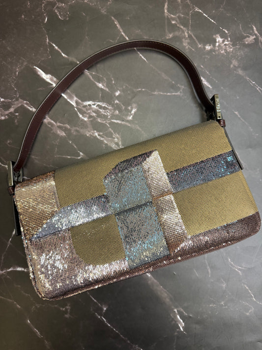Fendi Baguette Mania Sequined Bag