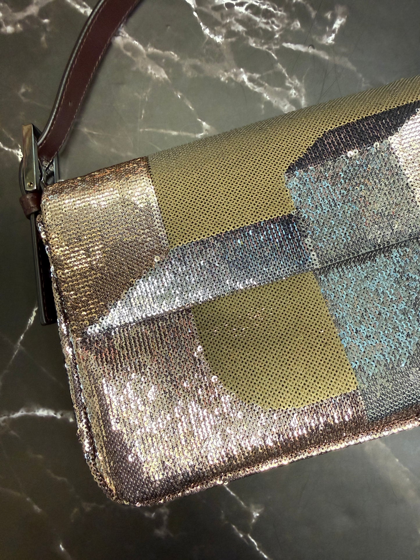Fendi Baguette Mania Sequined Bag