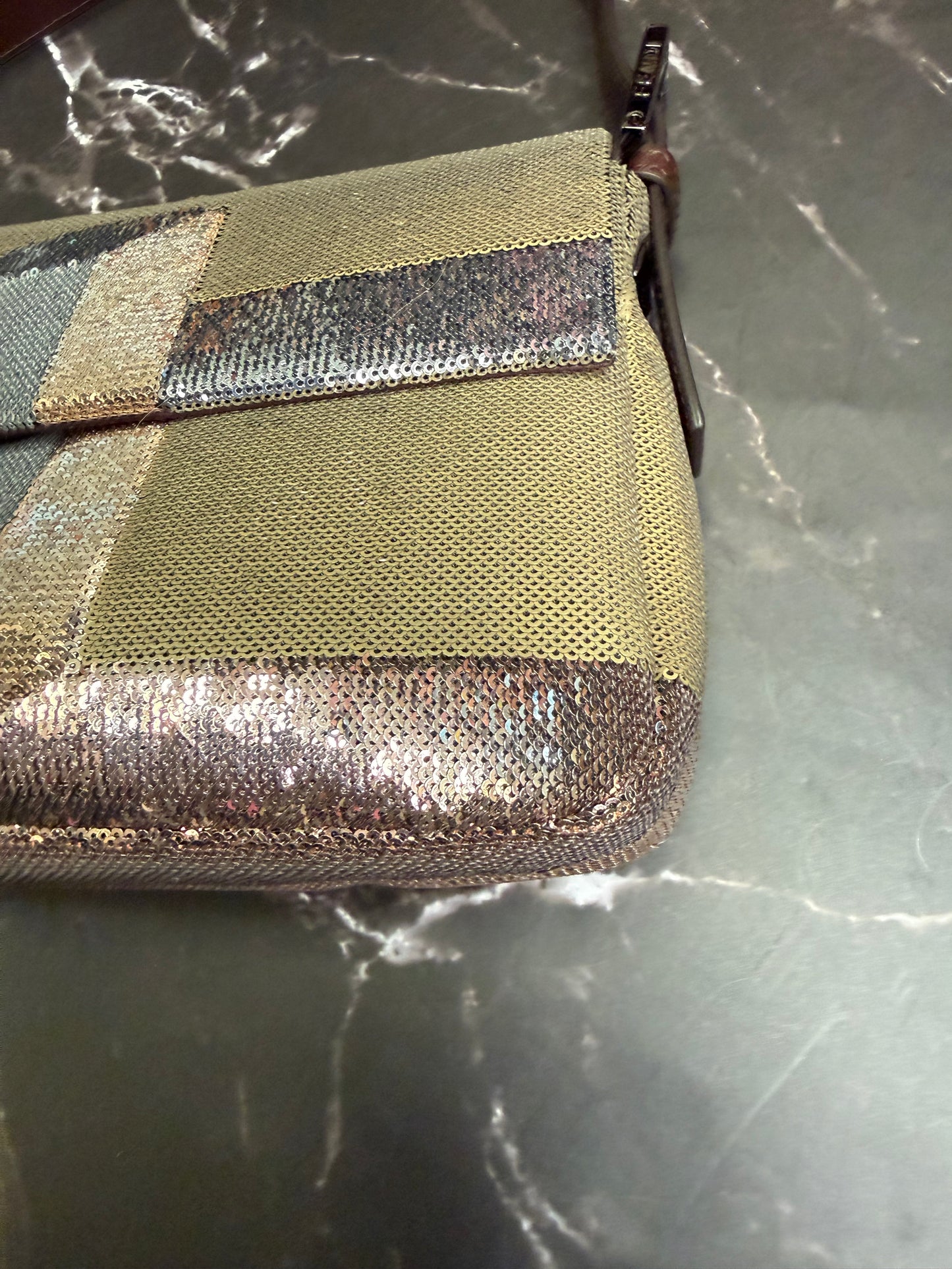 Fendi Baguette Mania Sequined Bag