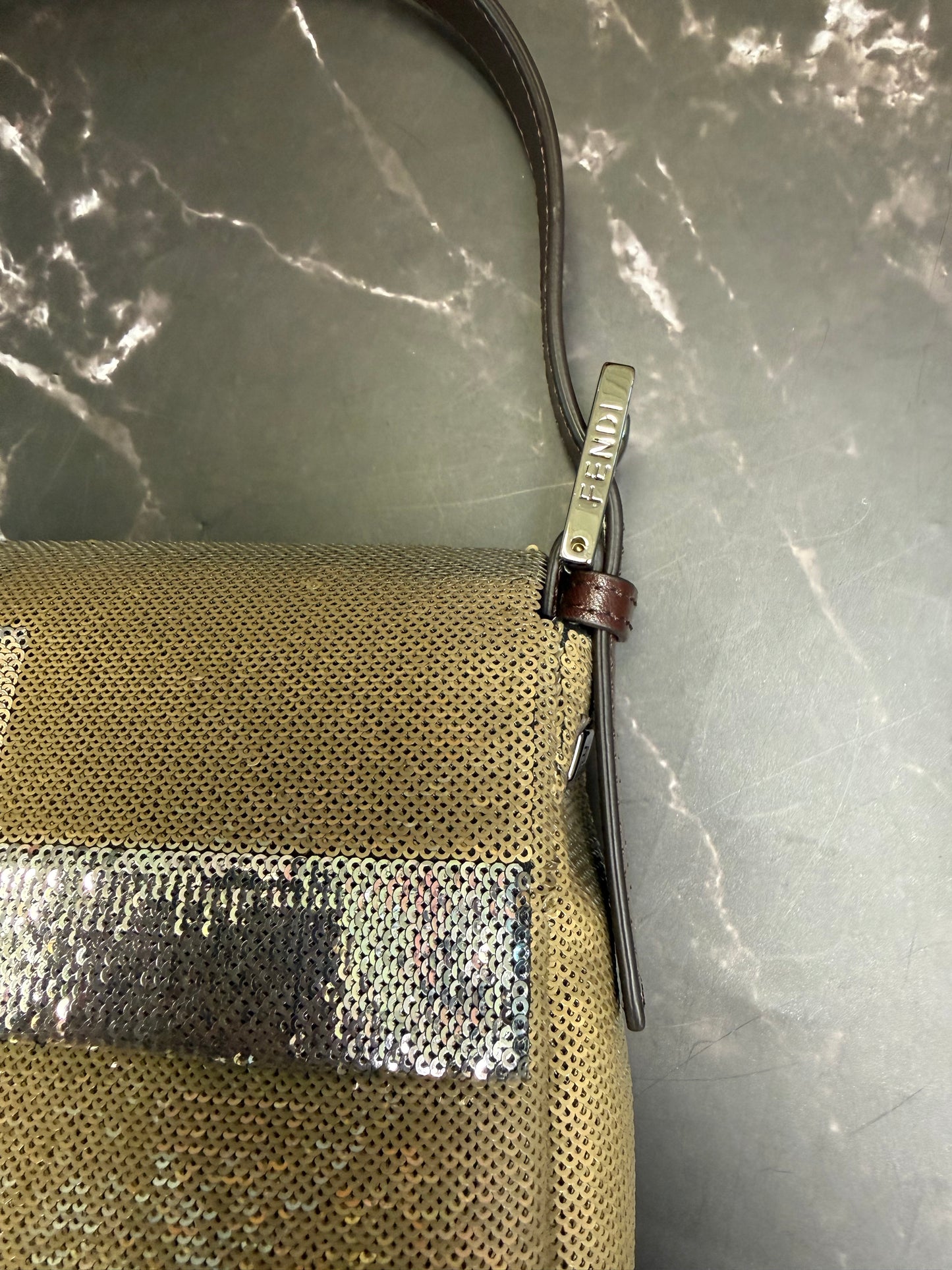 Fendi Baguette Mania Sequined Bag
