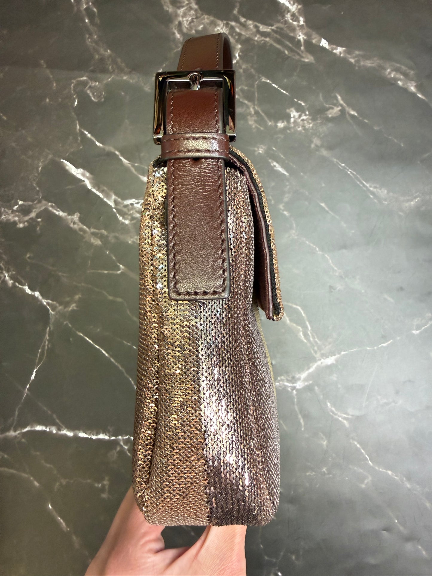 Fendi Baguette Mania Sequined Bag