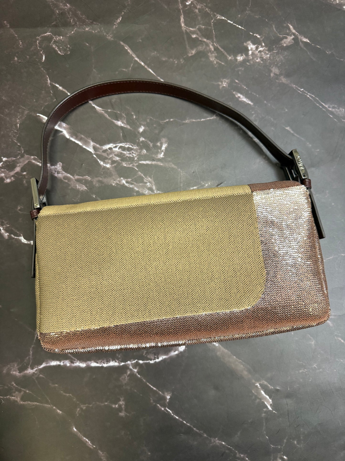 Fendi Baguette Mania Sequined Bag