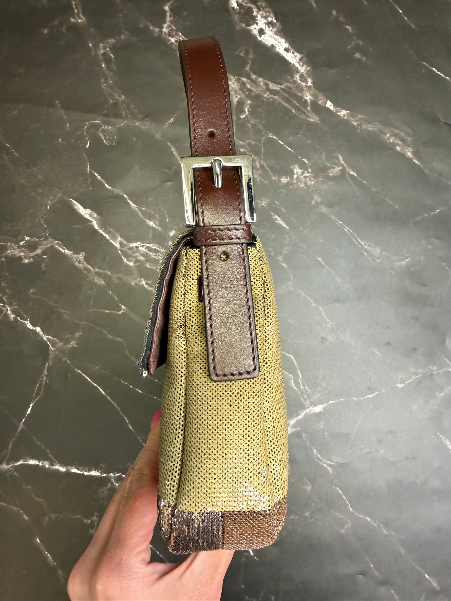 Fendi Baguette Mania Sequined Bag