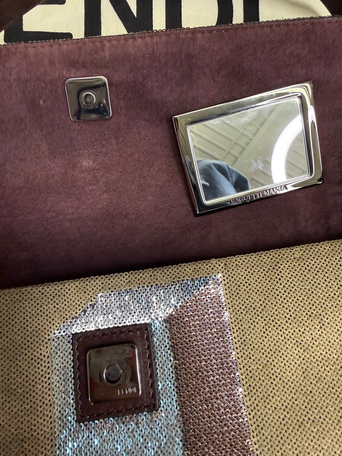 Fendi Baguette Mania Sequined Bag