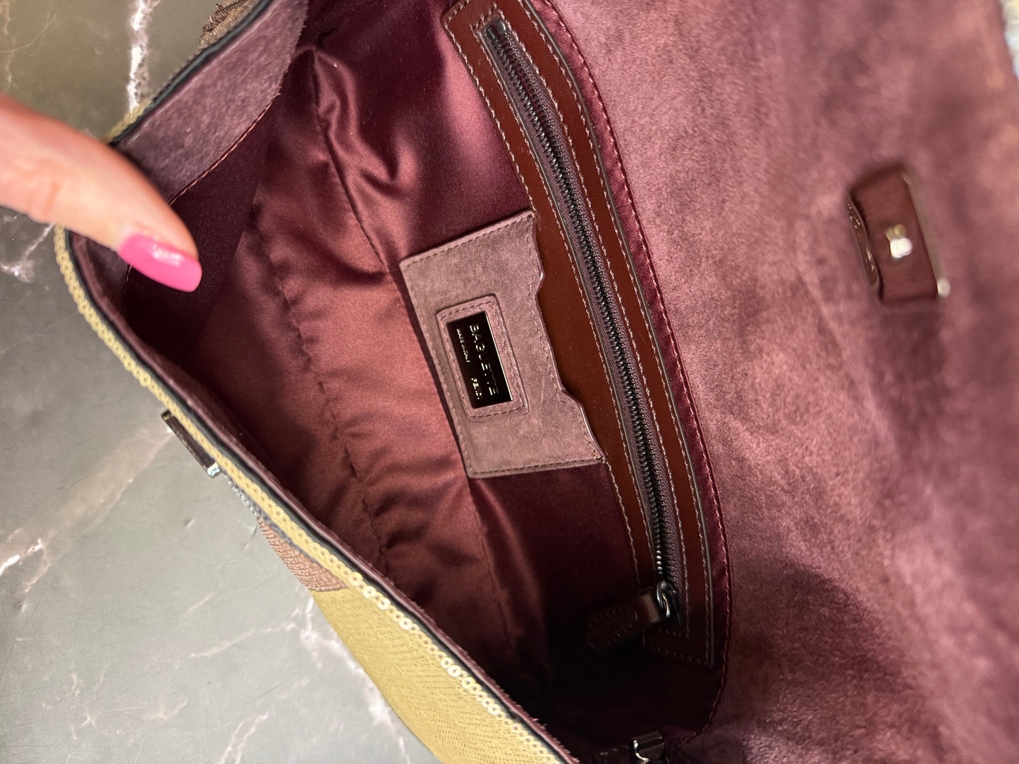 Fendi Baguette Mania Sequined Bag