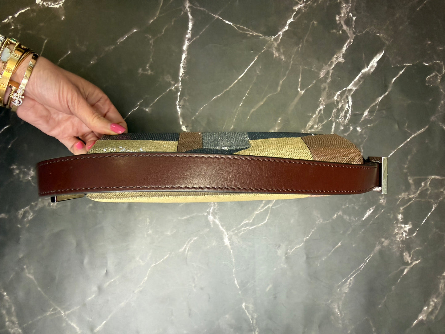 Fendi Baguette Mania Sequined Bag
