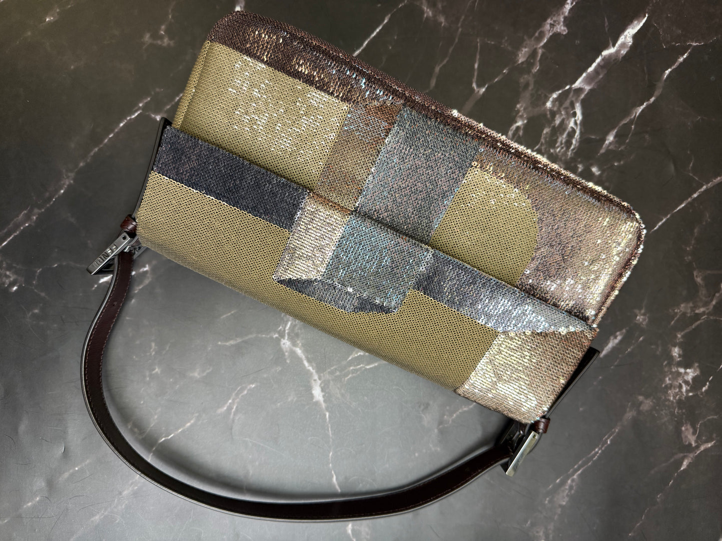 Fendi Baguette Mania Sequined Bag