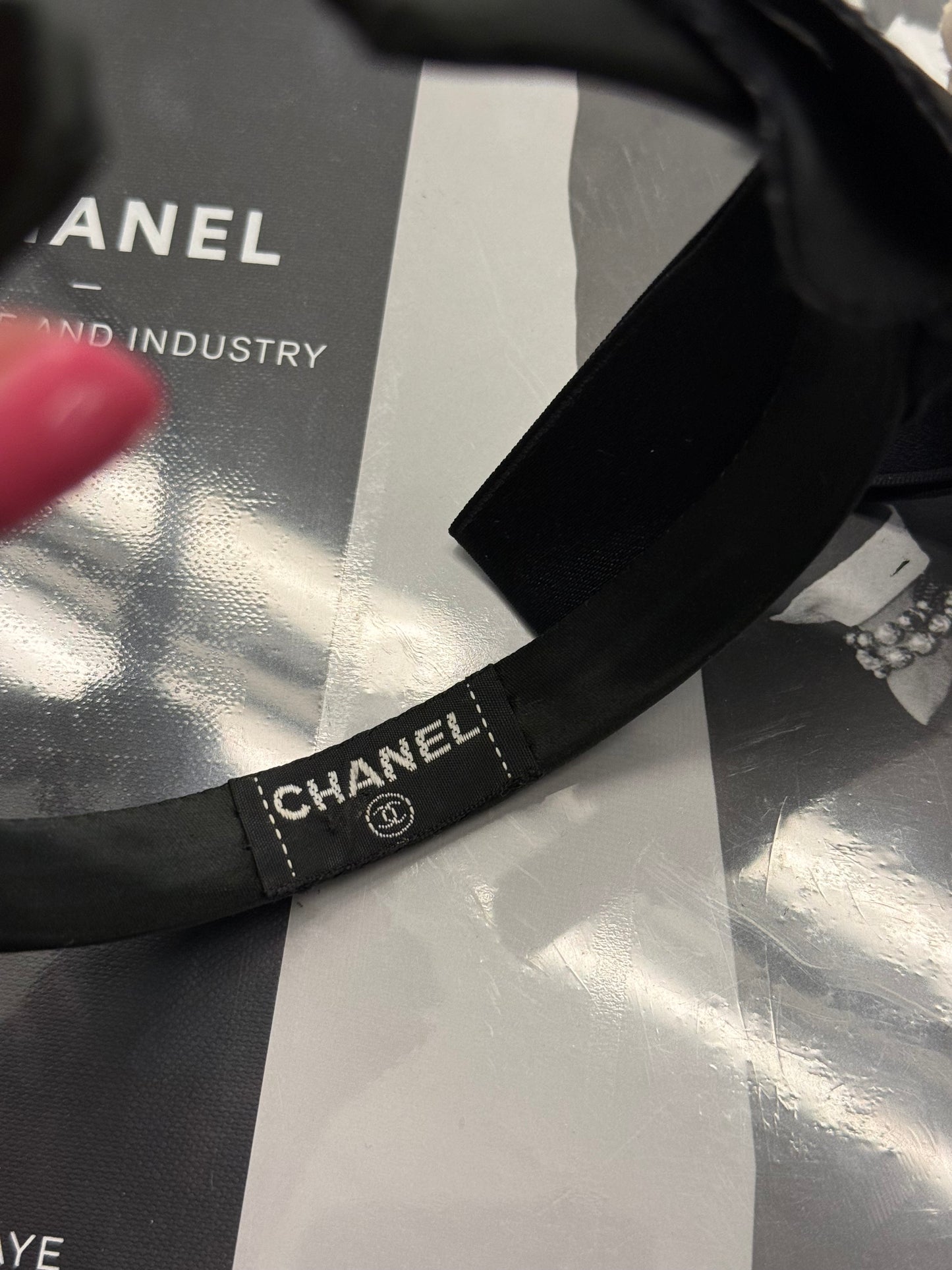 Vintage Chanel Headband with Camellia flower