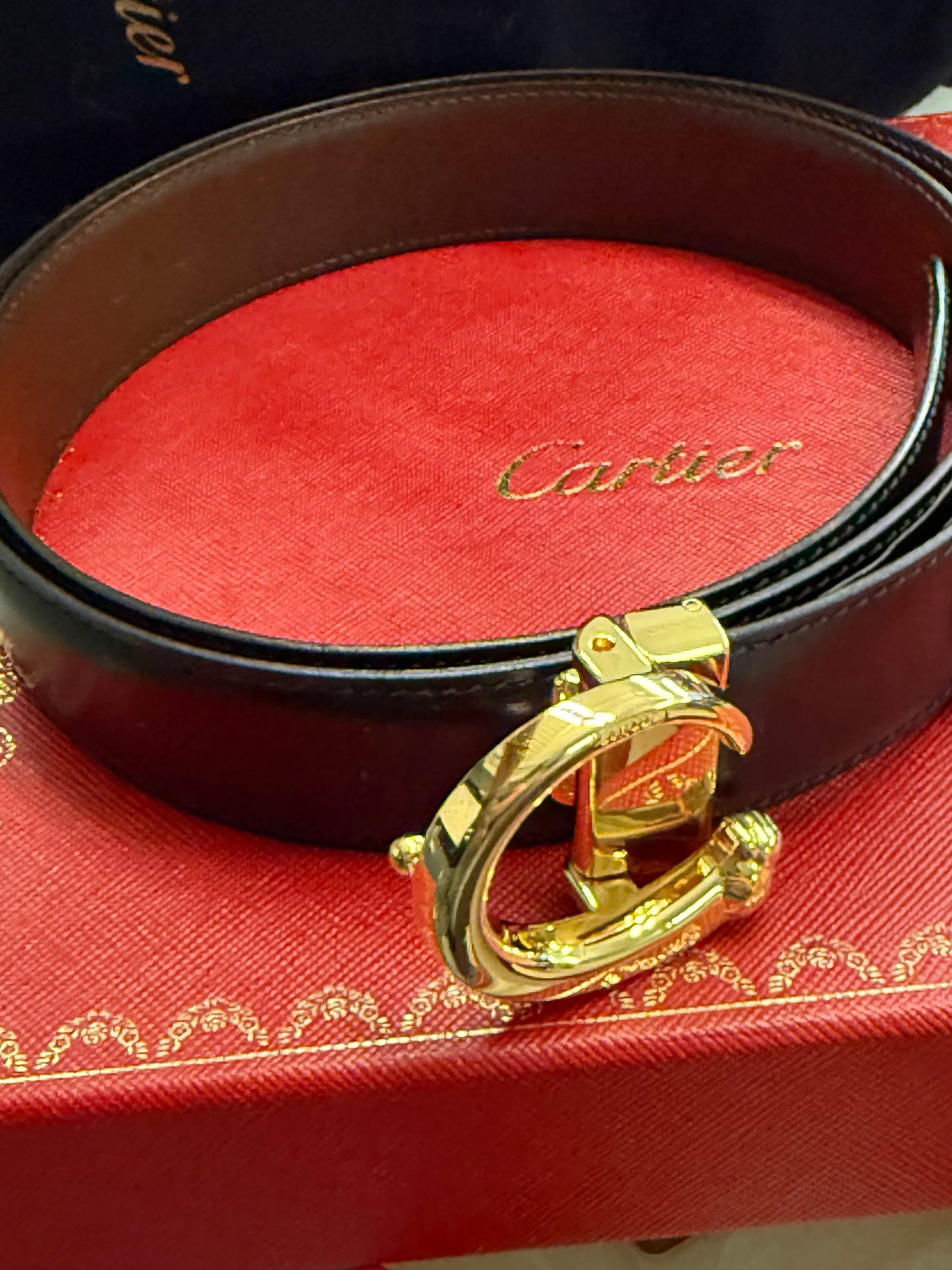 Vintage Cartier Belt Panther buckle full set