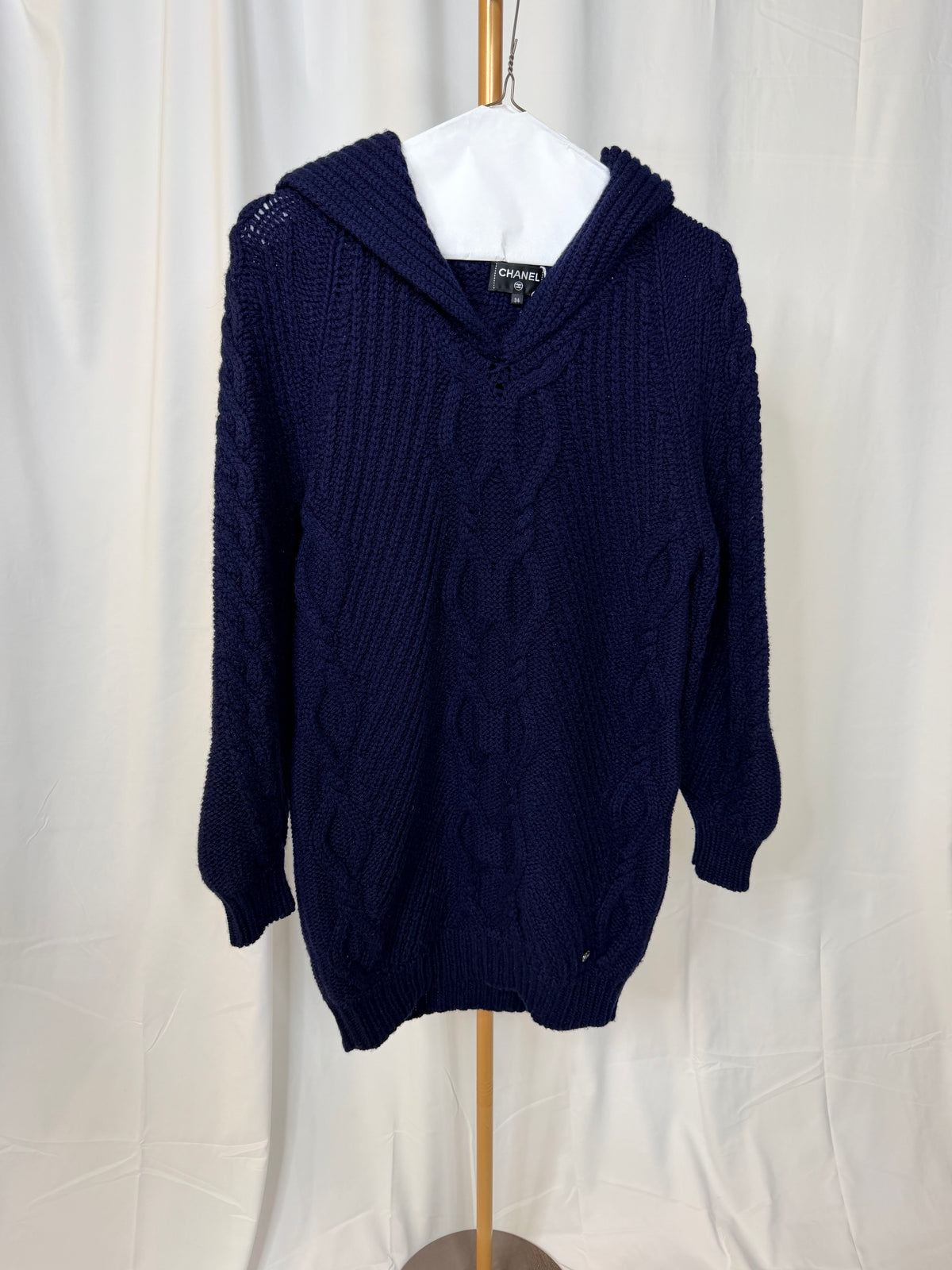 Chanel Navy 2017/18 Metiers d'ART Paris-Hamburg Runway Sweater fr 34