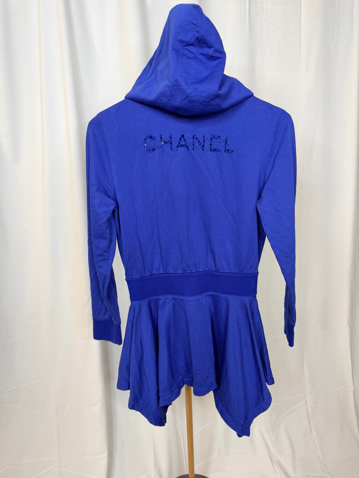 CHanel 2018 Long Zippy Cardigan with Chanel across the back
