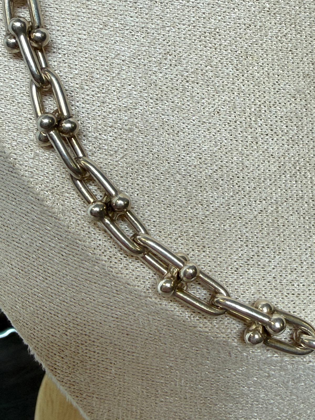 TIFFANY Sterling Silver Small HardWear Link Necklace