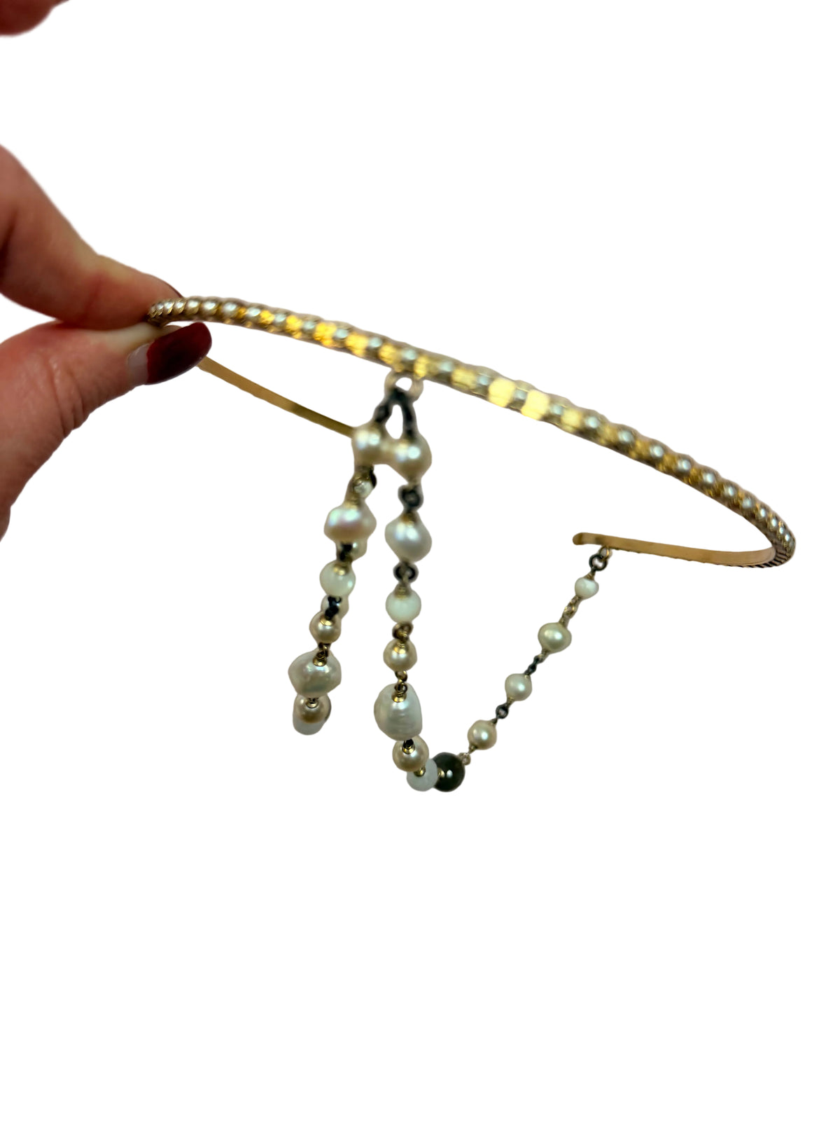 Chanel 2015 head band with beaded detail