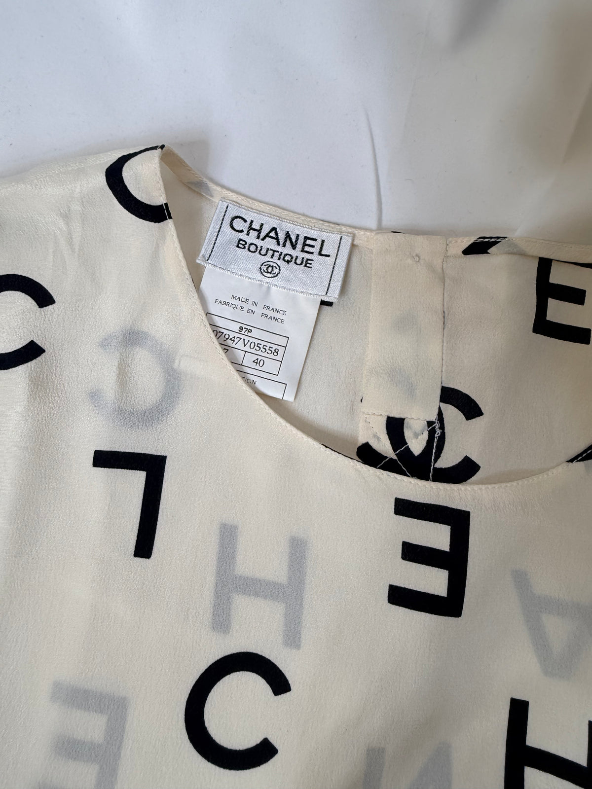 Chanel Alphabet Soup Sleeveless Tank from 97P