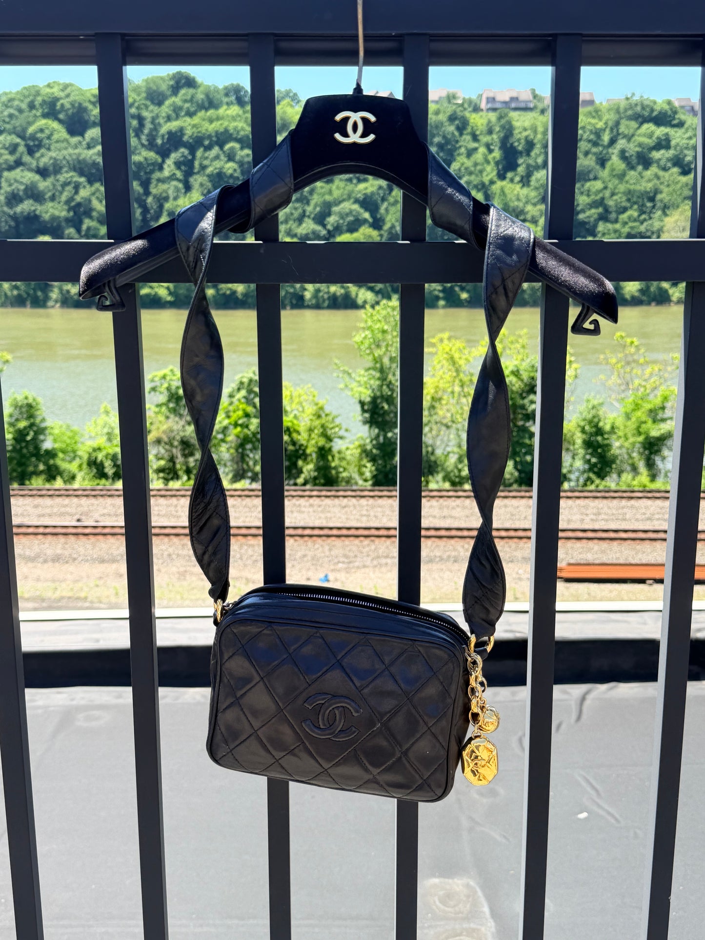 Vintage Chanel Series 1 Camera Bag with Card and sticker