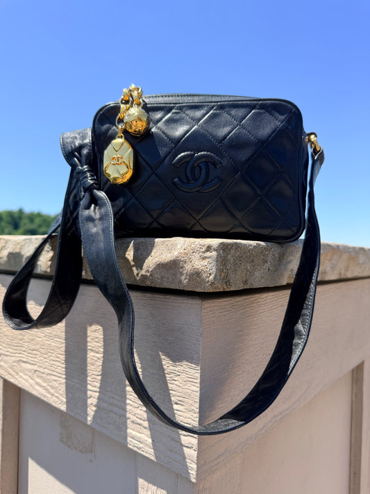 Vintage Chanel Series 1 Camera Bag with Card and sticker
