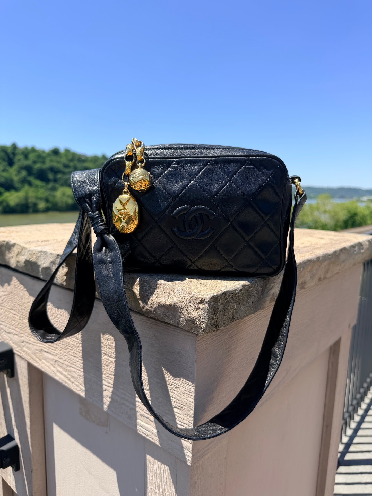 Vintage Chanel Series 1 Camera Bag with Card and sticker