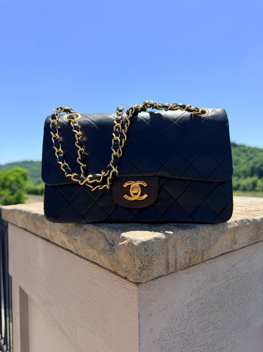 Chanel Medium Classic Double Flap Bag Lambskin and Gold Hardware series 0!