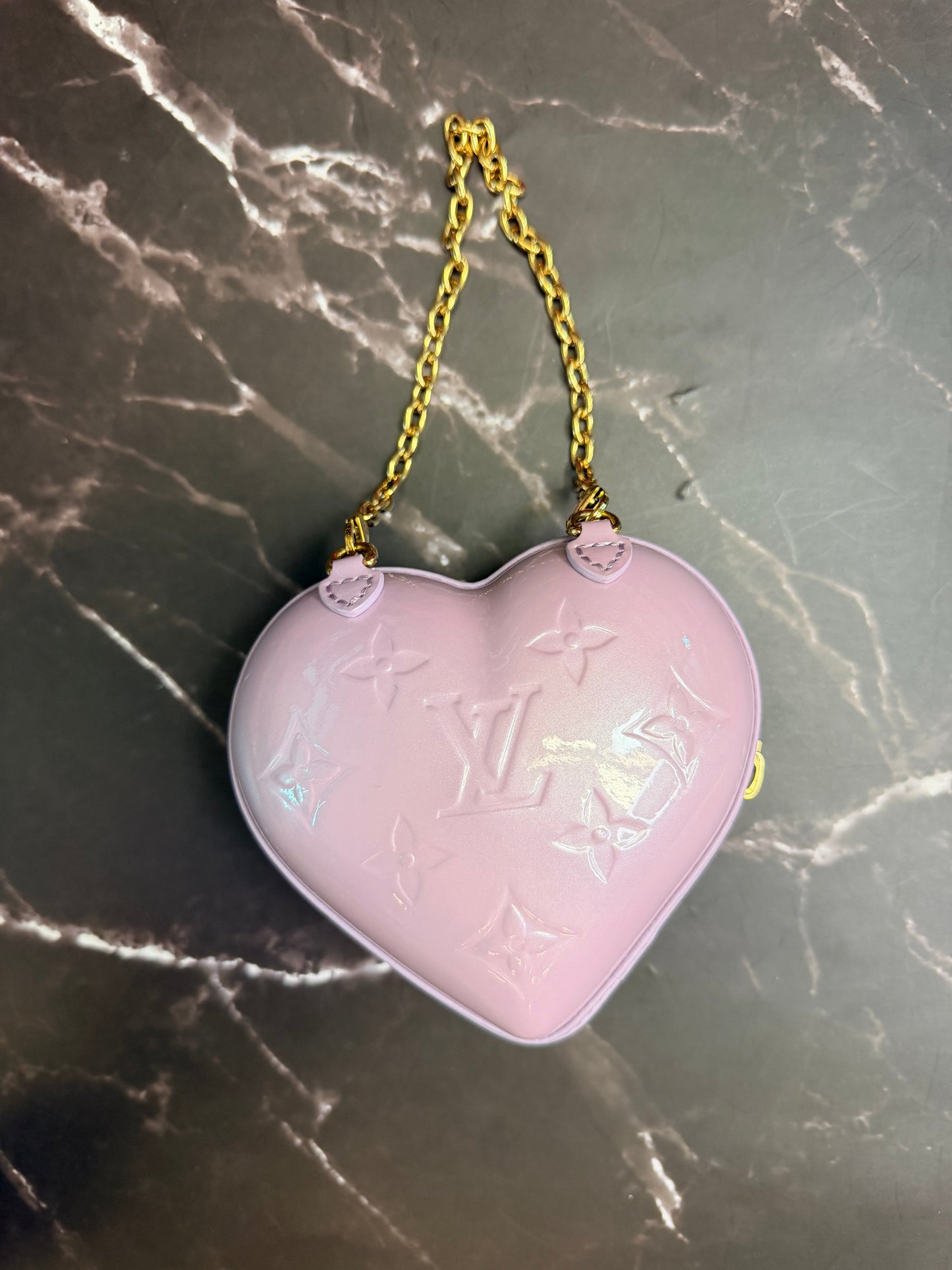 Louis Vuitton Keep My Heart Glossy Lilac Mini Bag