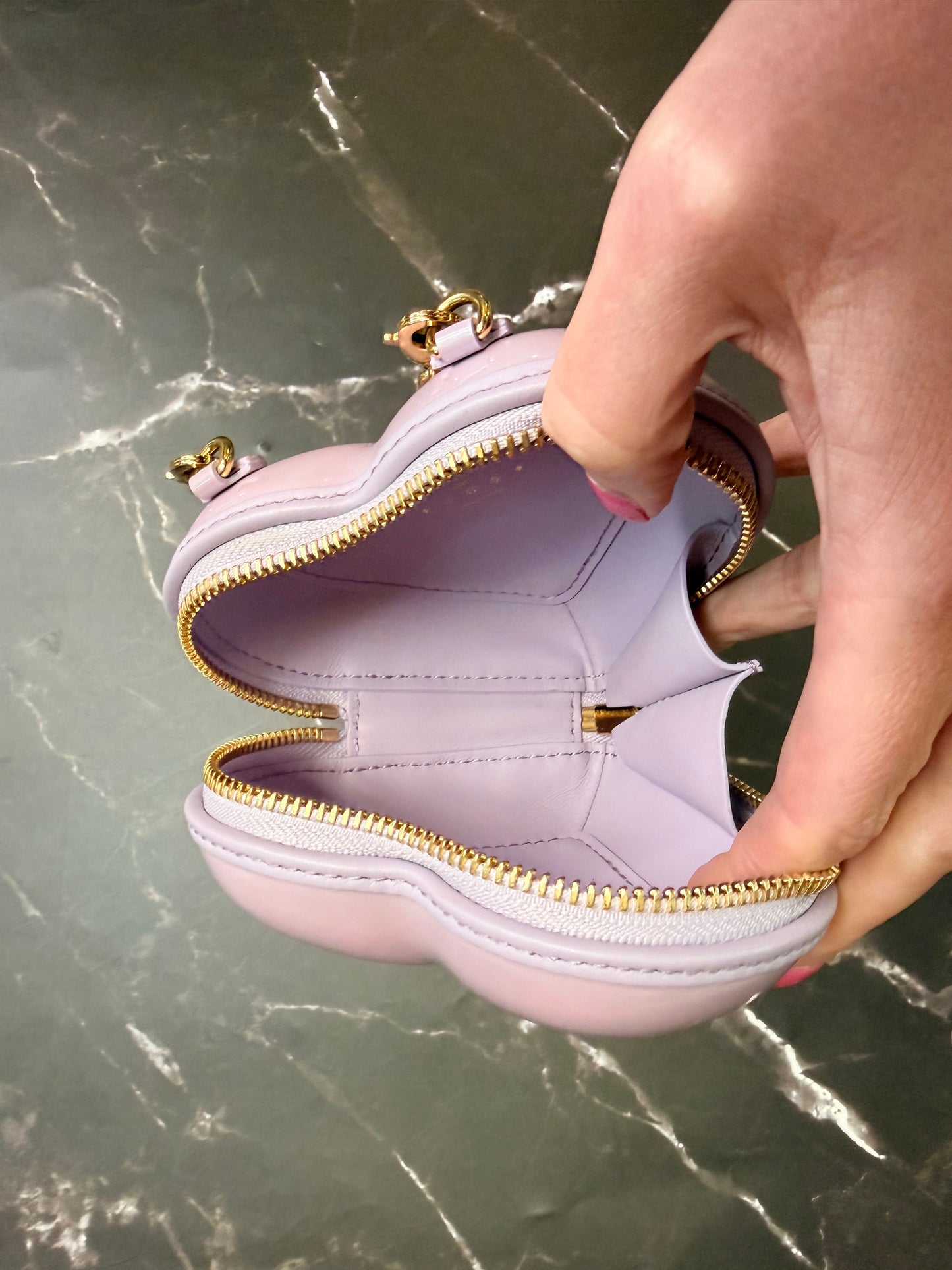Louis Vuitton Keep My Heart Glossy Lilac Mini Bag