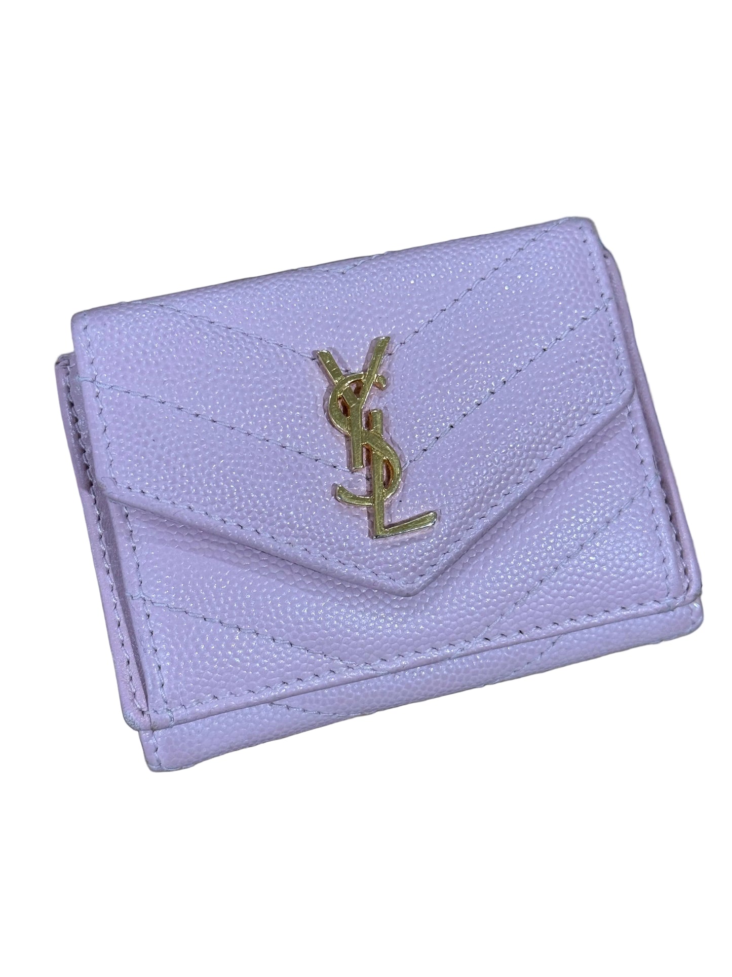 YSL Pink Compact Wallet
