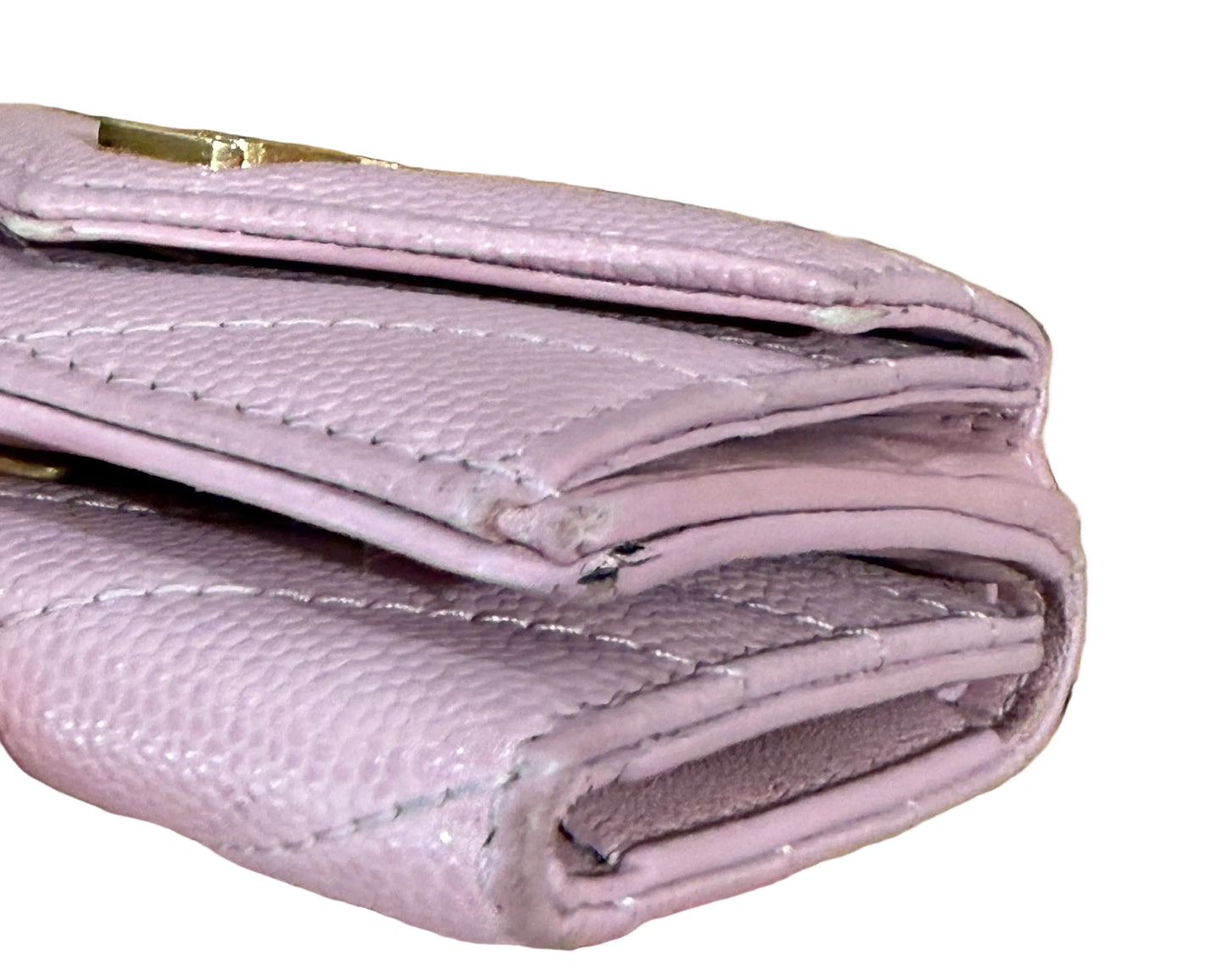 YSL Pink Compact Wallet