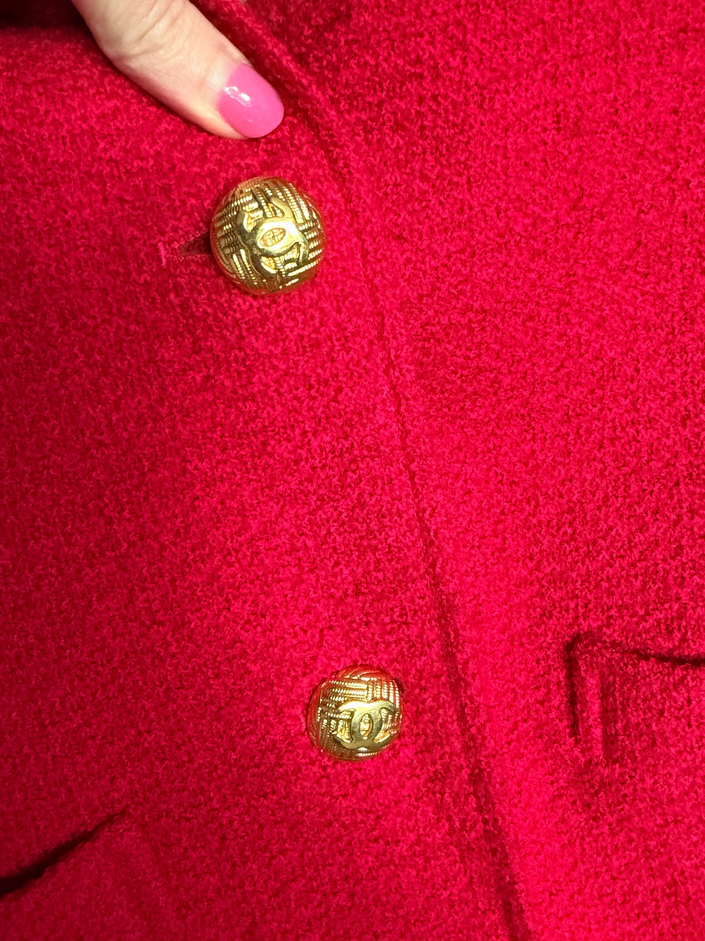 Chanel Pink Boxy Collection 19 Tweed Jacket FR 40