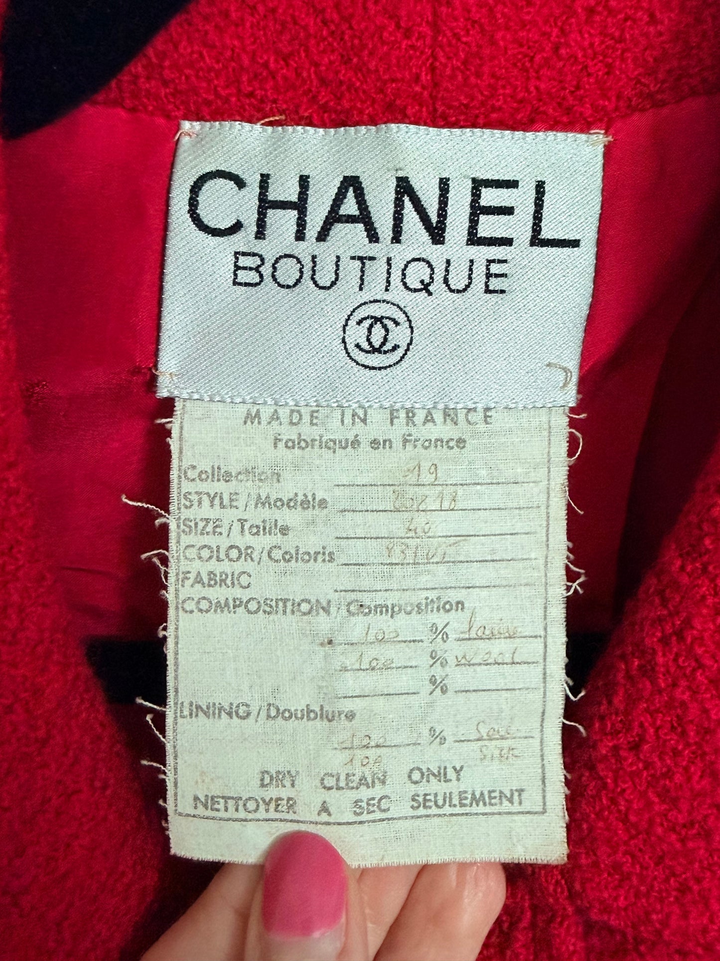 Chanel Pink Boxy Collection 19 Tweed Jacket FR 40