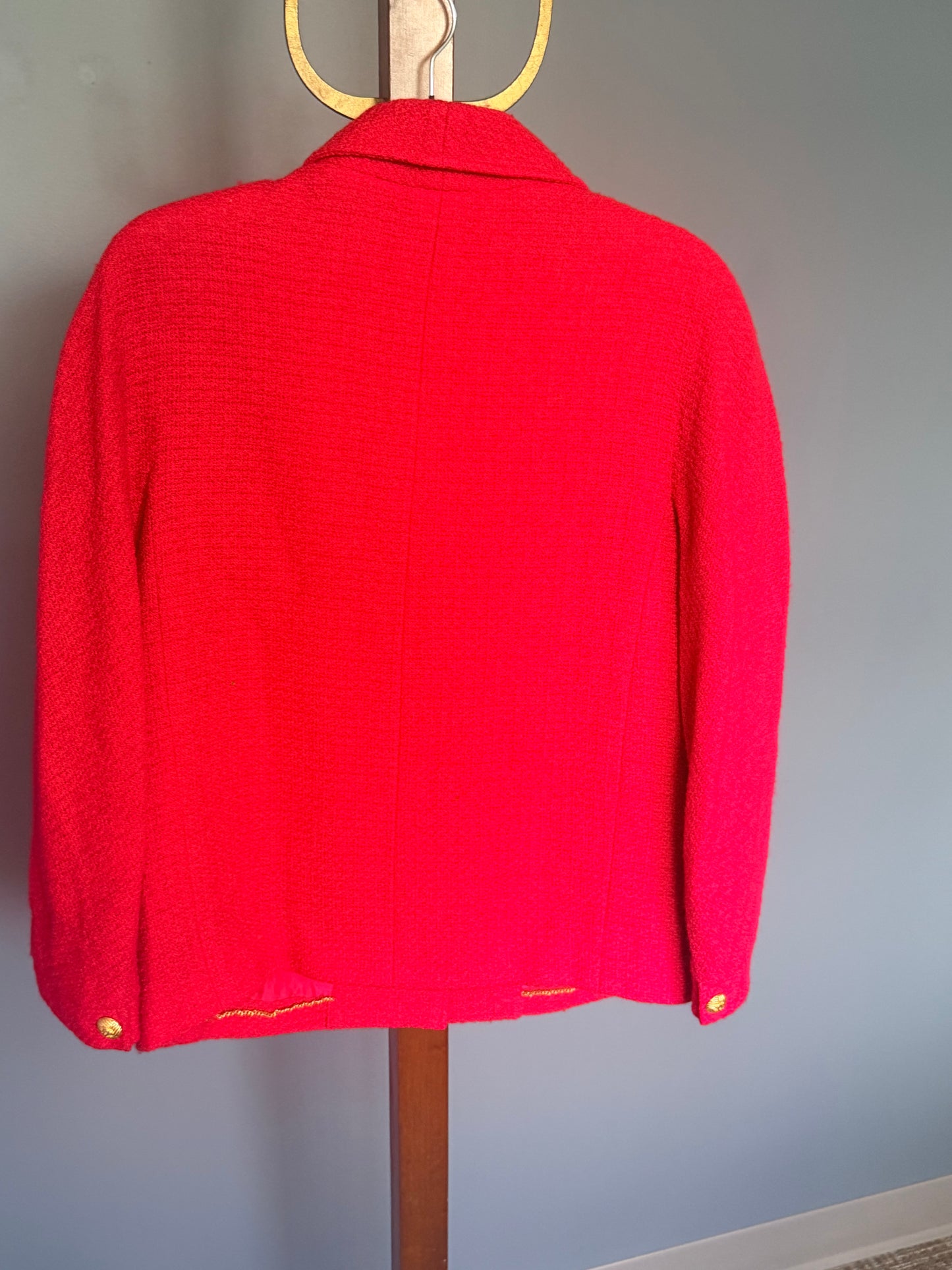 Chanel Pink Boxy Collection 19 Tweed Jacket FR 40