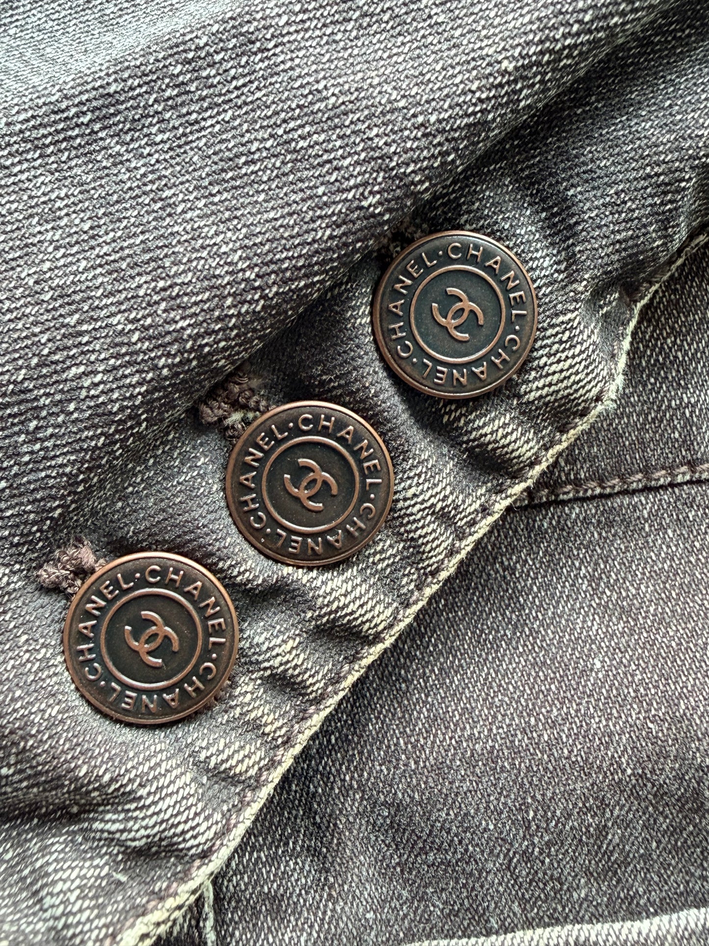 Chanel denim Jacket 02P Fr 40