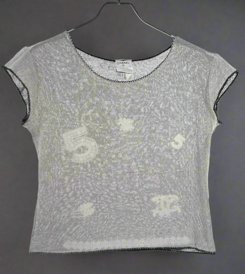 Chanel 2004 Spring Runway Mesh Top