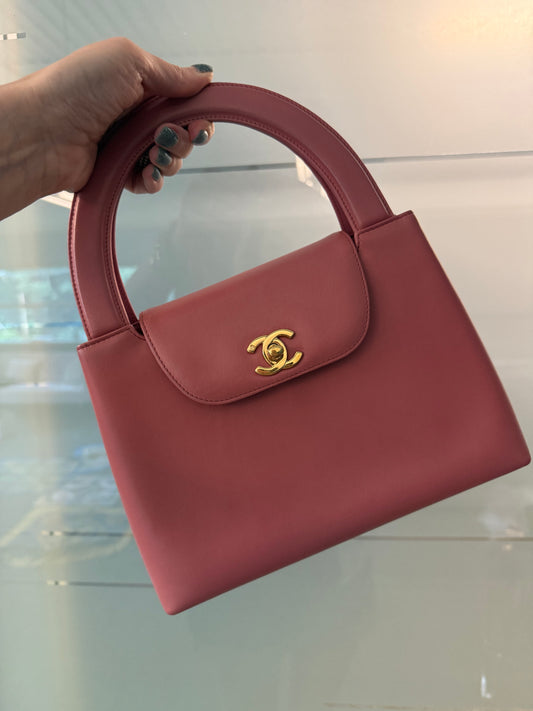 Chanel Mini Shopping Bag Kelly Pink Lambskin GHW