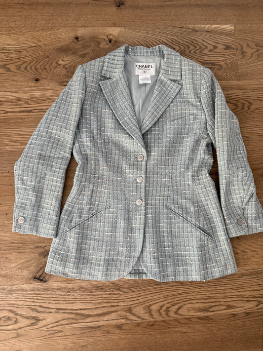 Chanel Blue 98P Blazer, FR 44